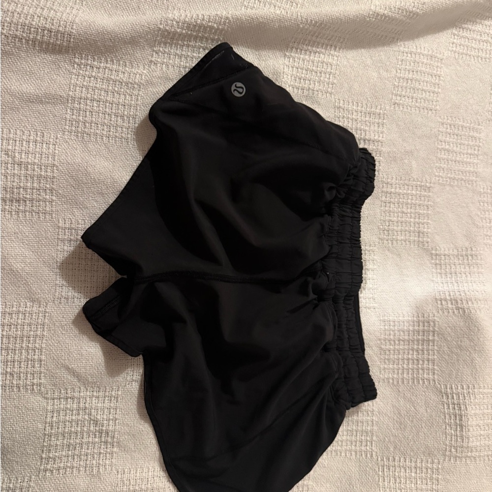 LuLuLemon hotty hot Black Athletic Shorts